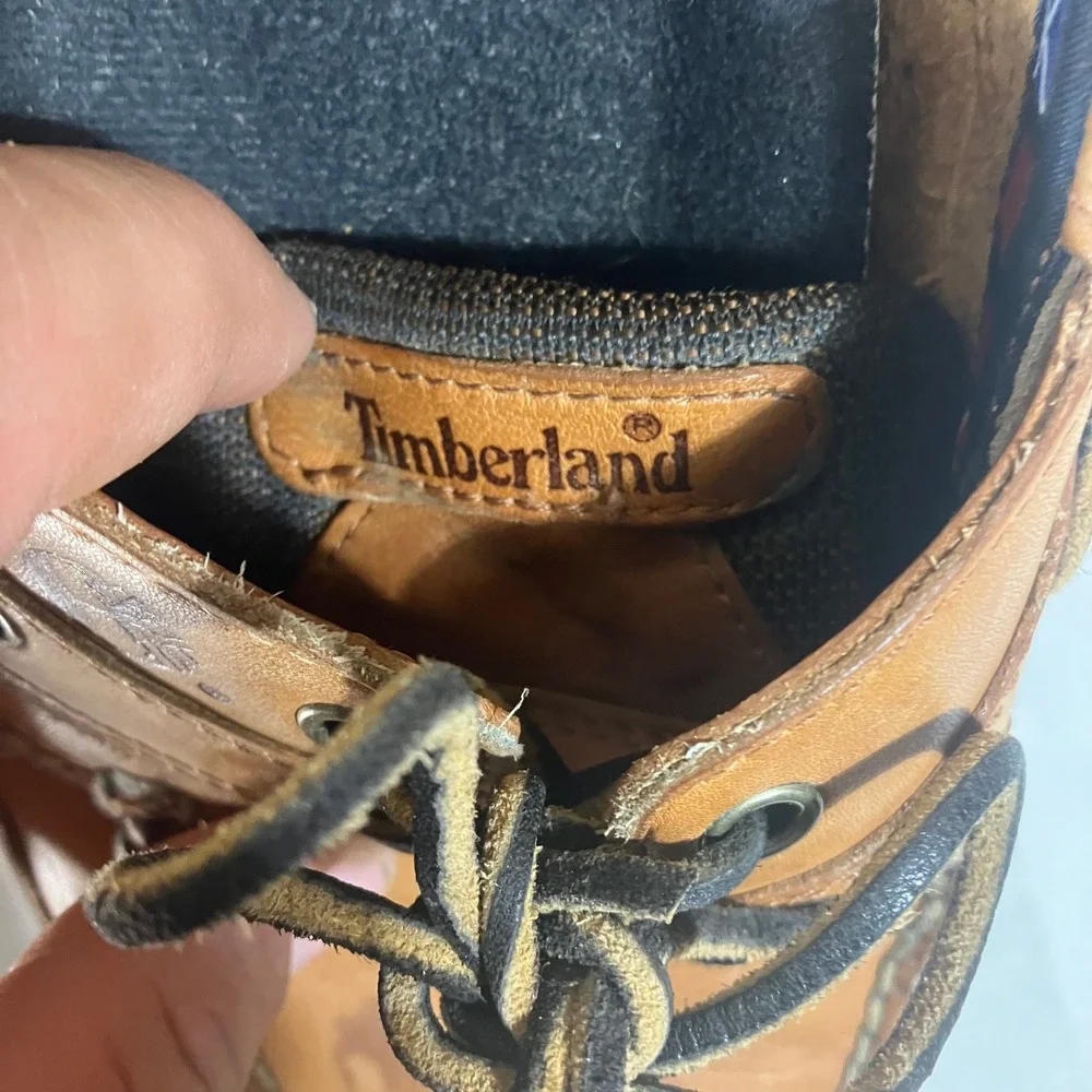 Timberland Mens 10M Tan Brown Leather Boat Shoes Deck Loafers 72039